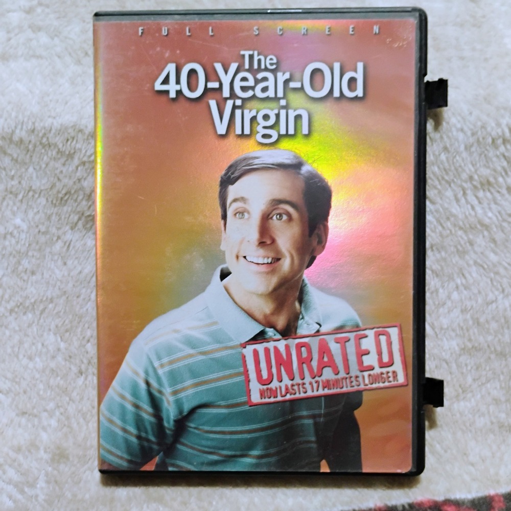 The 40-Year-Old Virgin DVD Unrated Edition Steve Carell Comedy 2005 Movie